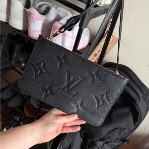 Louis Vuitton Black Embossed Clutch